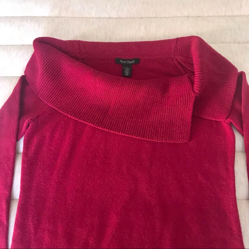 WHBM Cranberry Red Holiday Sweater
